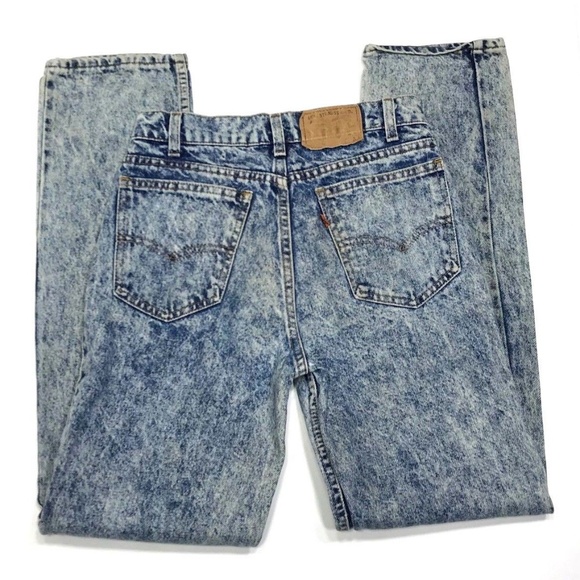 SOLD Levis Orange Tab Acid Wash Jeans Destroyed - Picture 2 of 8